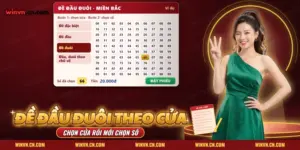 Cách đánh đề đầu đuôi Winvn với bốn cửa đề, lưới số hai chữ số và ô tiền cược