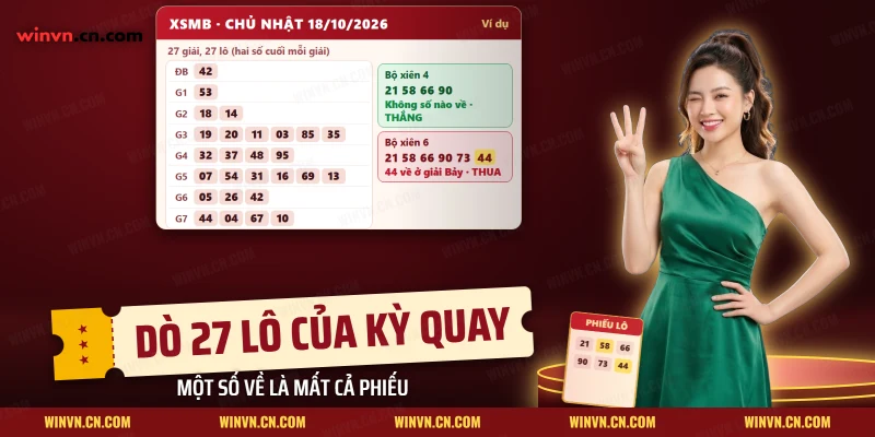 Dò lô trượt trên kết quả XSMB một kỳ quay với bộ xiên thắng và bộ xiên thua vì một số về