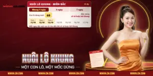 Nuôi lô khung Winvn với một con lô được giữ qua các ngày của khung ba ngày và mốc dừng